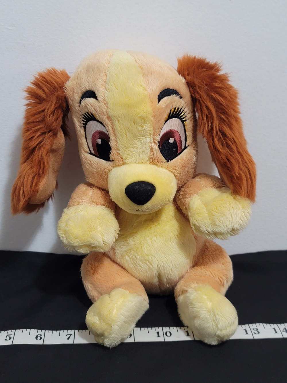 Plush Disney Lady And The Tramp - Soft Yellow and Brown Puppy Plush